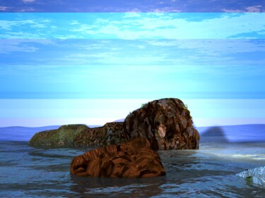 Digitale Kunst getiteld "Lile d'ailleurs Num…" door Patrick Fraysse, Origineel Kunstwerk, 3D-modellering