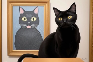 数字艺术 标题为“Chat Alors - 16” 由Cosmicphil1, 原创艺术品, 数字油画