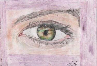"Mirada oculta." başlıklı Resim Mirna Maldonado tarafından, Orijinal sanat, Kalem
