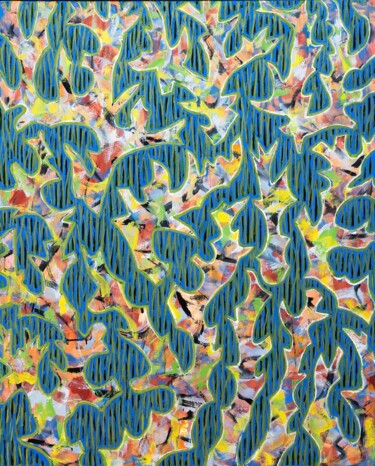 Peinture intitulée "Volando con viento…" par Jlopezred, Œuvre d'art originale, Huile Monté sur Châssis en bois