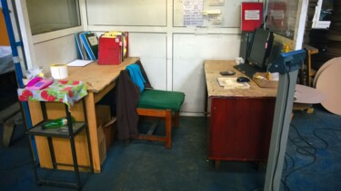 Photography titled "Actual office in us…" by Milto Sideris, Original Artwork, Digital Photography