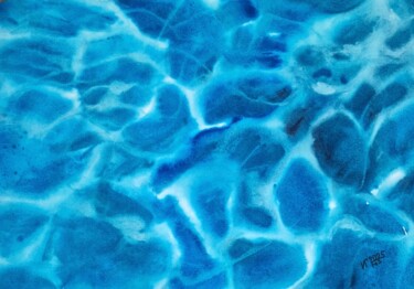 Peinture intitulée "Profondeur sonore" par Iryna Grytsenko, Œuvre d'art originale, Aquarelle