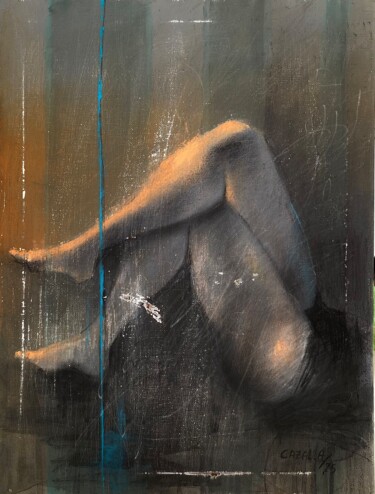 Peinture intitulée "Miel" par Alric Cazal, Œuvre d'art originale, Acrylique Monté sur Châssis en bois