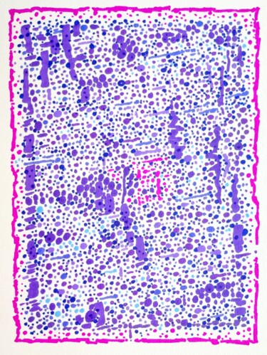 Drawing titled "Sharpointilism - 71" by Milto Sideris, Original Artwork, Marker