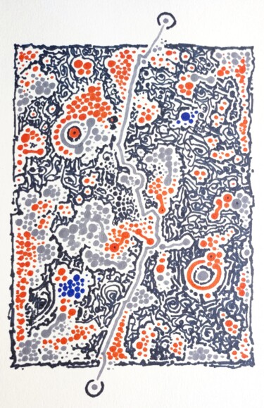 "Sharpointilism - 73" başlıklı Resim Milto Sideris tarafından, Orijinal sanat, Işaretleyici