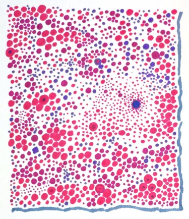 Рисунок под названием "Sharpointilism - 83" - Milto Sideris, Подлинное произведение искусства, Маркер