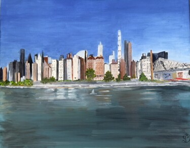 Pintura titulada "NEW YORK" por Denise Latour, Obra de arte original, Oleo