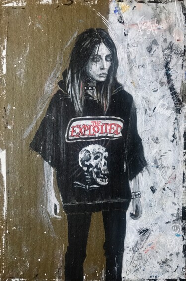 Pittura intitolato "Punk Girl" da Artemida, Opera d'arte originale, Acrilico