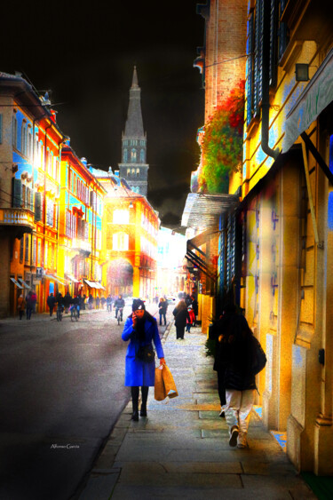 Arte digitale intitolato "Calle de Módena" da Alfonso García, Opera d'arte originale, Fotografia digitale