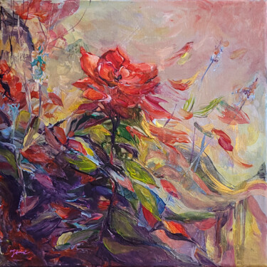 绘画 标题为“Time to fly” 由Nina Druzhkova, 原创艺术品, 油 安装在木质担架架上