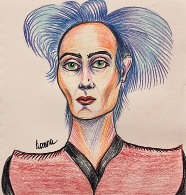 Hollow complement | Drawing with coloured pencils on paper 图画 标题为“Hollow complement |…” 由Hanna Kochet, 原创艺术品, 孔戴