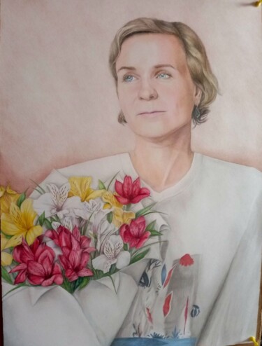 Drawing titled "The 8th of march" by Anna Belmont, Original Artwork, Pastel