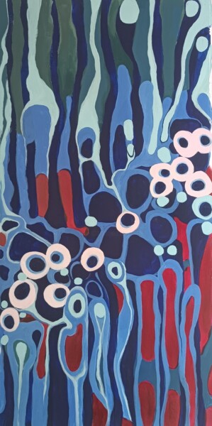 Painting titled "Подводный мир" by Anna Bogdanova, Original Artwork, Acrylic