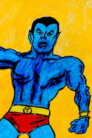 绘画 标题为“Namor” 由José Espiguinha, 原创艺术品, 水粉