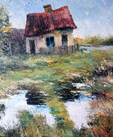 Painting titled "Old" by Vladislav Dmitrijev, Original Artwork, Oil