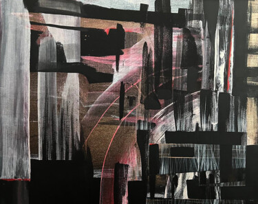 绘画 标题为“Abstract / 1” 由Ekaterina Tkachenko, 原创艺术品, 丙烯 安装在木质担架架上