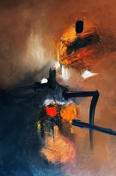 Peinture intitulée "SANS TITRE 253" par Karls, Œuvre d'art originale, Huile Monté sur Châssis en bois