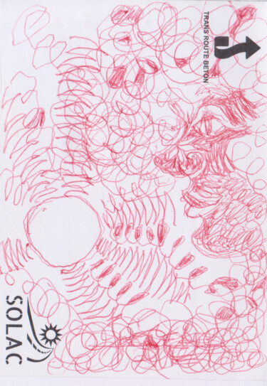 Disegno intitolato "2024" da Frédéric Avez, Opera d'arte originale, Biro