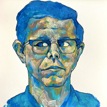 Painting titled ""Robert Hansen (193…" by P3tra, Original Artwork, Acrylic