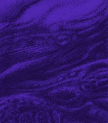 Digital Arts titled "Dunes" by Aliénor Poulain De La Fontaine, Original Artwork, Digital Painting Mounted on Cardboard