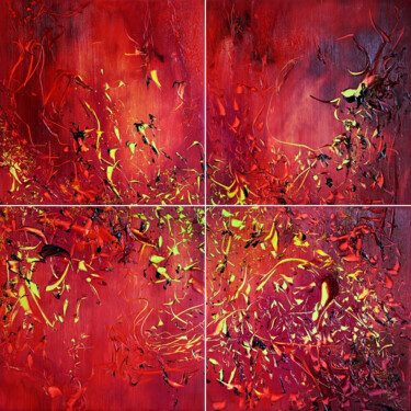 绘画 标题为“ABSTRACT Mars 2025…” 由Yann Pelcat, 原创艺术品, 油