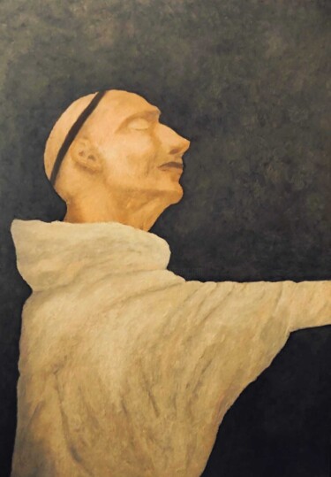 Peinture intitulée "Saint-Bernard" par Bianca Diot, Œuvre d'art originale, Huile