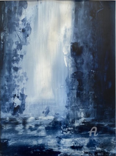 Painting titled "P tit papier 2" by Christine Barth Mroz, Original Artwork, Acrylic