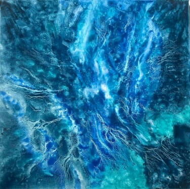 Peinture intitulée "Au Fil de L'Eau" par Pierre-Louis Navarro, Œuvre d'art originale, Huile
