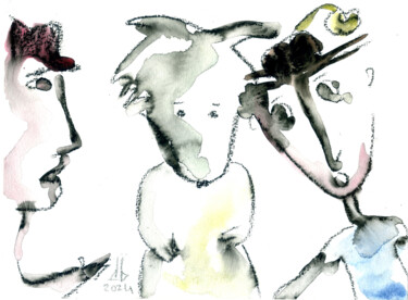 Schilderij getiteld "553" door Anaïsberg, Origineel Kunstwerk, Aquarel