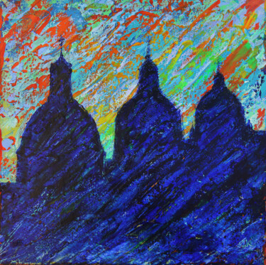 Sunset in Salamanca 绘画 标题为“Sunset in Salamanca” 由Denis Kuvayev, 原创艺术品, 丙烯 安装在木质担架架上