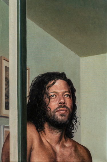 绘画 标题为“Retrato de Carlos n…” 由Xavier Saus I Ortega, 原创艺术品, 油 安装在木质担架架上