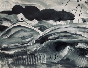 绘画 标题为“walk in progress/de…” 由Fernand Fernandez, 原创艺术品, 丙烯