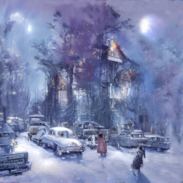 Arte digitale intitolato "Through the Frozen…" da Sofia Markina, Opera d'arte originale, Pittura digitale