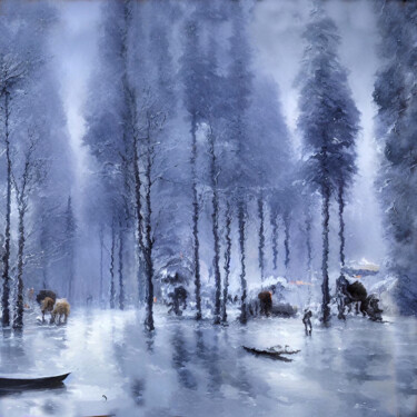 "Frozen Reflections" başlıklı Dijital Sanat Sofia Markina tarafından, Orijinal sanat, Dijital Resim