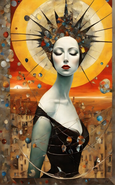 数字艺术 标题为“Dream Journey_201312” 由Frederic Racaud, 原创艺术品, AI生成的图像