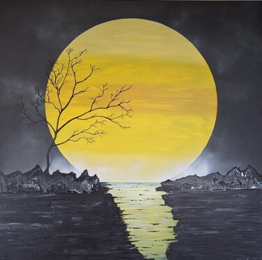 Peinture intitulée "The Sound of Silenc…" par Nathalie Mitifiot Zeiger, Œuvre d'art originale, Acrylique Monté sur Châssis e…
