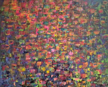 Peinture intitulée "20 juin 2024" par Geneviève Baud Caizergues, Œuvre d'art originale, Acrylique Monté sur Châssis en bois