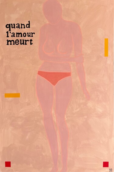 When love is dead Painting titled "When love is dead" by Ilia Agapov, Original Artwork, Acrylic