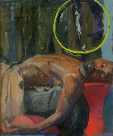 Peinture intitulée "Étude" par Olga Richir, Œuvre d'art originale, Huile