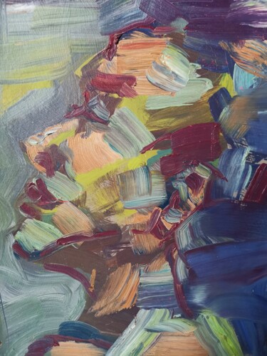 绘画 标题为“Portrait in color.…” 由Allen Light, 原创艺术品, 油 安装在纸板上