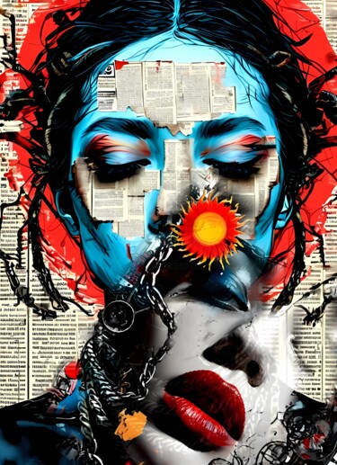 Digital Arts titled "VF14" by Alya Veresk, Original Artwork, Digital Collage