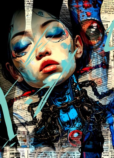 Digital Arts titled "VF18" by Alya Veresk, Original Artwork, Digital Collage