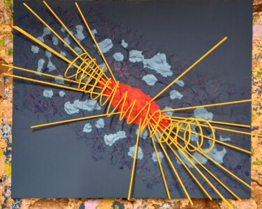 Sculptuur getiteld "bosone di higgs" door Alessandro Bionda, Origineel Kunstwerk, Acryl Gemonteerd op artwork_cat.