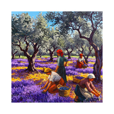 Arts numériques intitulée "Violette" par Jean Paul Pierozzi, Œuvre d'art originale, Peinture numérique