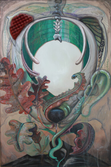 Das Wesen der Dinge ist Leere Pintura titulada "Das Wesen der Dinge…" por Stefani Ruprecht, Obra de arte original, Acrílico Montado en Panel de madera