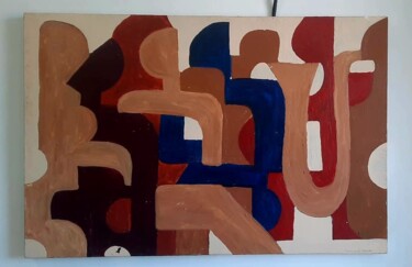 Peinture intitulée "A festa" par Anamaria Vieira, Œuvre d'art originale, Acrylique