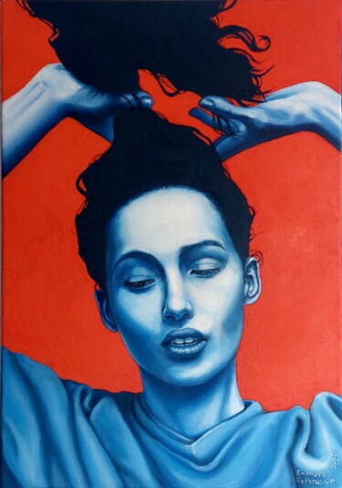 "Il Rosso ed il Blu" başlıklı Tablo Emanuela De Petrillo tarafından, Orijinal sanat, Petrol