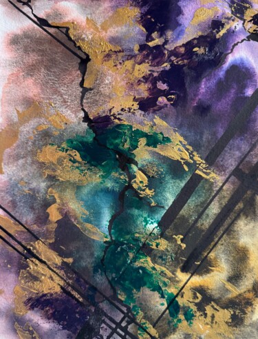 There Where the Light Breaks Through 绘画 标题为“There Where the Lig…” 由Оксана Кузьмина (Soult), 原创艺术品, 水彩