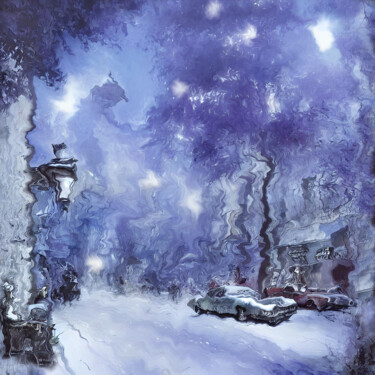 Artes digitais intitulada "Frozen Whispers" por Sofia Markina, Obras de arte originais, Pintura digital