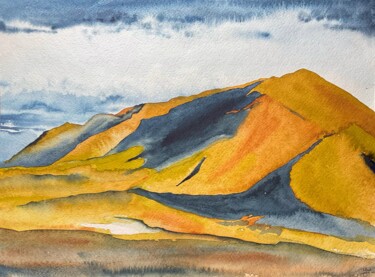 Late Summer in the Hills Pittura intitolato "Late Summer in the…" da Julie Wintertale, Opera d'arte originale, Acquarello